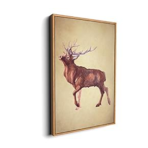 for Living Room Bedroom Animal Portrait Framed for