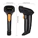 UNIDEEPLY, Barcode Scanner 1D Handheld Wired Barcode Reader, USB Laser Barcode Scanner, POS Scanning Reader for Retails, Black Color (Black) (Auto-Sense+with Stand)