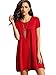 ROMWE Women's Short Sleeve Shirt Casual Loose Swing Dress