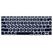 MOSISO Silicone Keyboard Cover Protective Skin Compatible with MacBook Pro 13 inch 2017 2016 Release A1708 Without Touch Bar & Compatible with MacBook 12 inch A1534, Dark Navy