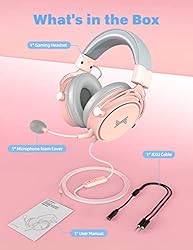 Gaming Headset for PS4, Noise Cancelling Over Ear