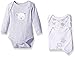 Rene Rofe Baby Longsleeve 3 Piece Bodysuit Set, Teddy Bear Grey, 0-3 Months