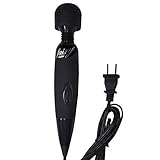 AV Clitoral Vibrator, LoverInBox Multi-Speed Personal Wand Clitoral Massager Masturbator Waterproof Powerful Multispeed Adjustable Discreet Vibrator For Female Sex Toy USB Charging Black