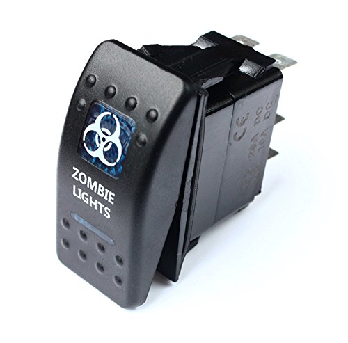 BANDC Blue Led Zombie Lights Rocker Switch Arb Lightforce Gq 80 Hilux Jeep Spst On/off