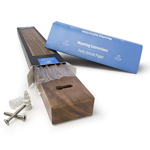 4 Zulay+Walnut+Magnetic+Knife+Holder