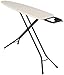 Household Essentials 814610-1 Classic Top 4-Leg Ironing Board with Iron Holder Stand- Natural Cotton Cover - Bronze