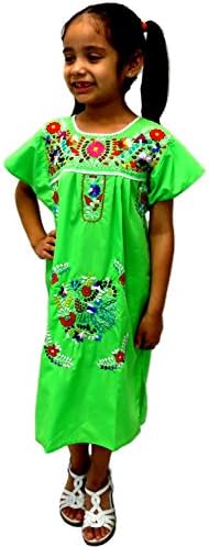 Leos Mexican Imports Girls Mexican Puebla Dress
