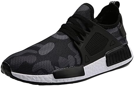 XIANV Outdoor Military Camouflage Men Shoes Summer Superstar Army Green Trainers Ultra Boosts (10, black)