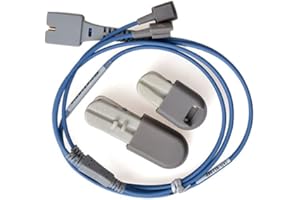 FOXCUP Caphstion Veterinary Vet Pulse Oximeter Spo2 Pulse Rate Animal Tongue, Ear Clip Probe