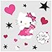 RoomMates RMK2014GM Hello Kitty Couture Peel and Stick Giant Wall Decal