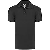 LA Police Gear Men's Atlas Tencel Polo, Anti-Wrinkle Sleeve Polo Shirt for Men