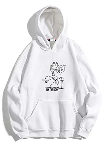 boss hoodie white