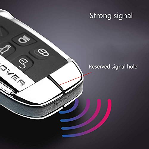 Voor Land Rover Autosleutel Cover Zinklegering Lederen Sleutelhanger Cover Houder Beschermer Voor Defender Discovery… - Afbeelding 7