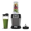 Ninja Blender with Auto-iQ [BN495UK] 1000 W, 2 x 700 ml Cups, Black/Silver