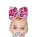 4 Pack JOJO Siwa Large 8 Inch Hair Bows Ribbon Hair Bow Alligator Clips Hair Bow for Cheerleader Girls (D)