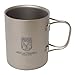 Paria Outdoor Products Titanium 450 ml Insulated Double Wall Mug - Ultralight, Compact and Extremely Durable - Perfect for Backpacking and Camping