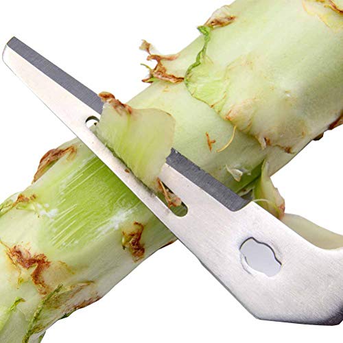 Liangery Multifunction Kitchen Scissors, Sharp Utility Cutting Scissors Shears for Chicken Meat Vegetables Fish Beef with Can Bottle Opener Stainless Steel Shaving Knife,Walnut clip Function in Orange - Thumbnail 3