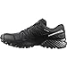 Salomon Men's Speedcross 4 Trail Running Shoes, Black/Black/Black Metallic, 14
