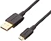 Amazon Basics 2.0 USB-A Male to Micro B Cable, 6 Feet, Black