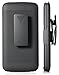 Case with Clip for Moto G5 Plus, Nakedcellphone [Black Tread] Cover with [Rotating/Ratchet] Belt Hip Holster Holder Stand Combo for Motorola Moto G5 Plus, XT1687, Moto G5+