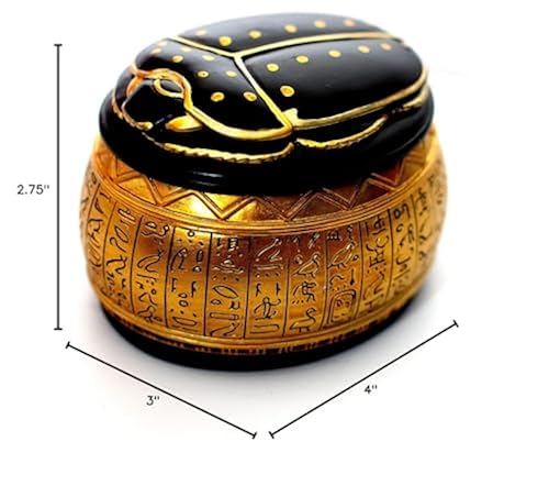 Global Ion Egyptian decorative box for Egyptian decor, Scarab