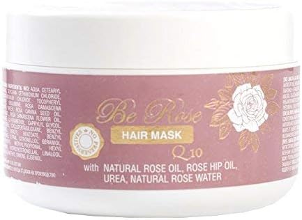 Be Rose Hair Mask Q10 with Natural Rose Oil - Regenerating and Protective Effect On the Scalp and Hair - 300ml