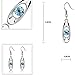 Hithop Fashion Crystal Drop Earring Oval Dangle Earrings