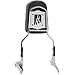 Chrome Backrest/Sissy Bar with Leather Pad Compatible with 1997-2003 Honda Shadow ACE 750 400 Back Rest Seat Metric Cruisers Motorcycle