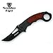 Snake Eye Tactical Heavy Duty Assisted Open Folding Karambit Pocket Knife Outdoors Hunting Camping Fishing (Black)