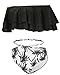 Tempt Me Women Two Piece Swimsuit High Waisted Ruffled Flounce Bikini Black XL
