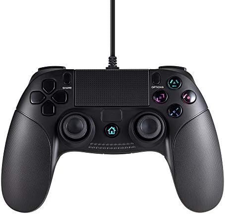 Pekyok Wired Controller For PS4, SW23 Gamepad Controller Dual Vibration Shock Joystick For PlayStation 4 With 3m Cable(Third-Party Product)