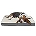 PETMAKER Orthopedic Dog Bed - 2-Layer 36x27-Inch Memory Foam Pet Mattress with Machine-Washable Sherpa Cover for Large Dogs up to 65lbs (Gray)