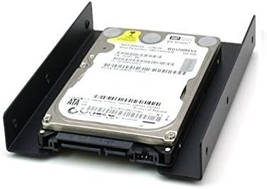 2.5" To 3.5" Bay SSD HDD Notebook Hard Disk Drive Metal Black Mounting Bracket Adapter Tray Kit