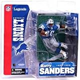 NFL Legends Figure: Barry Sanders Detroit Lions Blue Jersey