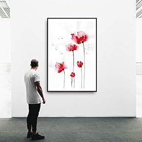 Framed Canvas Wall Art Beautiful Leaves Canvas Prints Home Artwork Decoration for Living Room,Bedroom - 16x24 inches