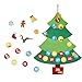 DomeStar Advent Calendar, Countdown up to 25 Days Christmas Tree Calendar Felt Hanging Decorations