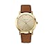 Bulova Men's 38mm Classic Goldtone Brown Leather Strap Watch
