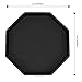 RNK Gaming 11.5 Inch Octagon Dice Rolling Tray PU Leather and Velvet (Black)