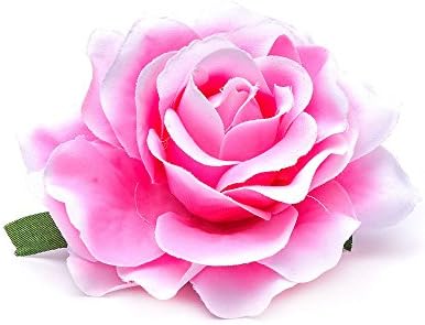 Peach Pink Bridal Rose Flower Hairpin Brooch Pin Hair Clip Wedding Bridesmaid Party Access