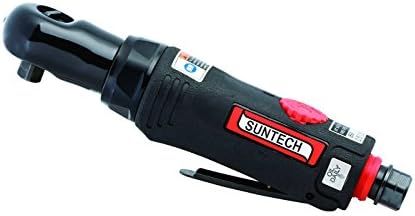SUNTECH SM-33-3024 Air Ratchet Wrench with Full Cage Gear Design, Black, 3/8"