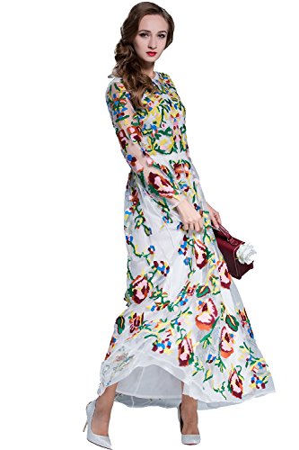 2017 Spring Summer Fashion Embroidery Floral Chiffon Mesh Long Sleeves | Desertcart Samoa 2017 Spring Summer Fashion Embroidery Floral Chiffon Mesh Long Sleeves | Desertcart Samoa