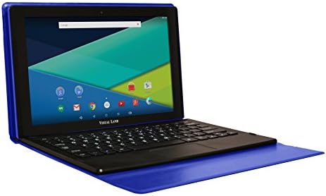 Visual Land Prestige ELITE 11Q -11.6" Quad-Core Android 5.1 Lollipop 32GB Tablet with Docking Keyboard Case, IPS 1366x768 HD Touch screen, Dual-Band WiFi, Bluetooth, 8MP Rear Camera (Blue)