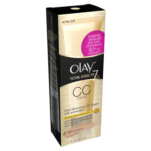Olay total effects pore minimizing cc cream light to me…