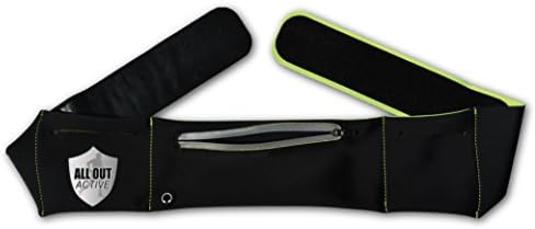 Ultra Slim Light Running Belt Waist Pack Fitness Belt Fanny Pack Bum Bag - Water Sweat Proof Waist Bag - Fits iPhones & Samsung Phones - For Men, Women, Runners, Exercise, Jogging, Yoga, Horse Riding