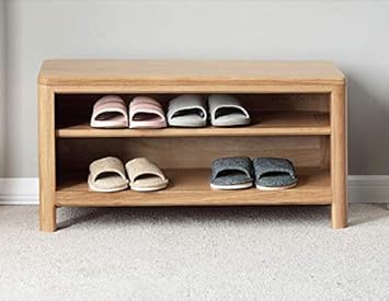 MU RONG eingangshalle Wohnzimmer solid Oak Regal schuhaufbewahrungsbank