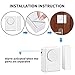 LingsFire Magnetically Triggered Alarms for Doors or Windows Home Security Window/Door Alarm Kit (4-Pack), Loud 100 dB Alarm