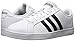 adidas Men's Baseline Fashion Sneakers, White/Black, (9 M US)
