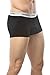 Italian Designed Trunks 2 Pack KRONIS Mens Underwear Premium 180gsm Cotton, Small, Black + Marble Grey