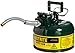 Justrite 1 Gallon Type II Green Safety Can for Oil with Flame Arrester, Self-Closing Lid, and 5/8