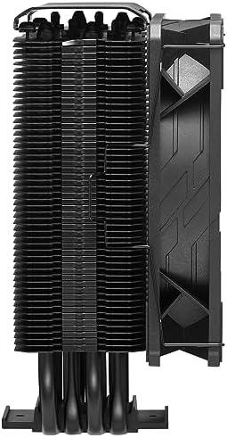 Hyper 212 Black CPU-Luftkühler – Aluminium-Finish, 4 kompakte kontinuierliche Direktkontakt-Heatpipes, SickleFlow 120 Edge-Lüfter, LGA1700- und AM5-Halterungen – Schwarz